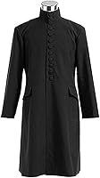 Vista 3 de Taenjooy Disfraz de profesor Snape, disfraz de mago, disfraz de mago de lujo, traje de mago, uniforme escolar, Halloween, cosplay para adultos