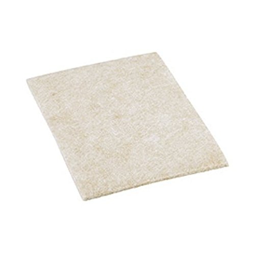 Shepherd Manta autoadhesiva de fieltro, color beige, cuadrado, 11,4 cm de ancho x 15,2 cm de largo, 2 unidades