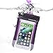 Travelon Waterproof Smart Phone Pouch, Purple