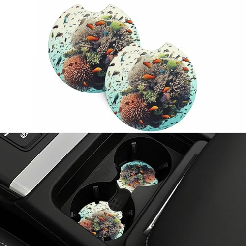 Portavasos para carro juego 2 unidades neopreno negro miniatura 7