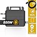 SUNNIVA® 2000W Balkonkraftwerk mit 4.48 kWh Speicher MARSTEK 2x B2500-D, BIFAZIAL FULLBLACK komplett Steckdose, PV Solaranlage Komplettset mit Solarspeicher, 4x 500W N-Type Glas Bifacial Module