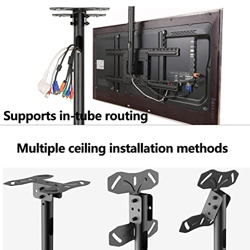 Support de plafond pour téléviseur 32 à 65 pouces inclinable - 7