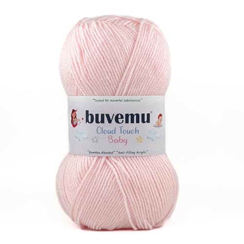 Image of Cloud Touch Baby DK Yarn for Crochet & Knitting, Powder Pink