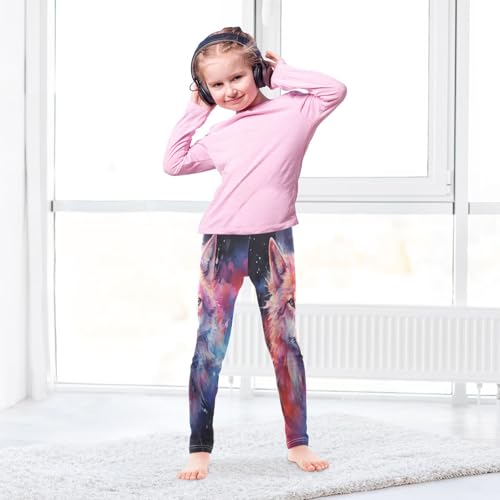 Toddler Girls Leggings Printed Yoga Pants Leggings One Wolf for Kids4