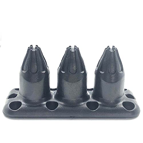 Froiny 1 Pc Delta Boots Studs Self-Defense Defensive Combat Shoe Buckle Kuba Kick Style, Black