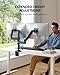 HUANUO 17-32 Inch Dual Monitor Stand, Vertical Dual Monitor Mount, Monitor Stand 2 Monitors, Ergonomic Adjustable Tilt/Swivel/Rotate, Weight Max 19.8 lbs, VESA 75/100mm