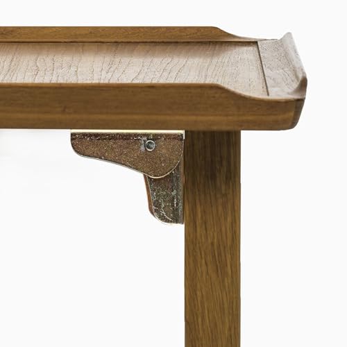 4 x Tischbeine Klappscharnier mit Arretierung, 90 Grad Selbstverriegelung Tischbeine Klappbar Verriegelung Tischbeine Stützhalterung, Klappkonsole Schaniere für Tischplatten Bett Schrankscharnier