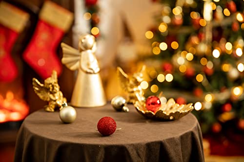 Valery Madelyn 48pcs 4cm Red and Gold Baubles for Christmas Tree Shatterproof Ball Ornaments for Holiday Decorations - Image 2