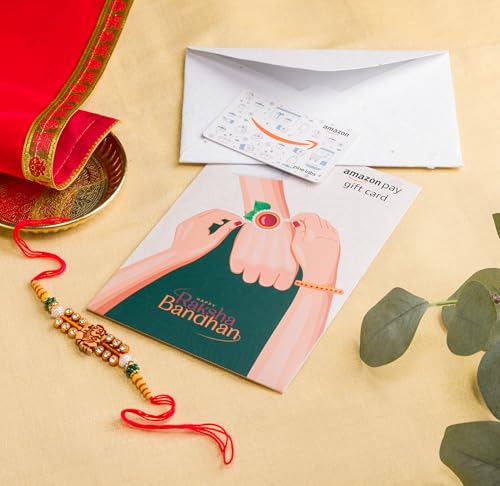 Image of Amazon Pay Gift Card with Eco-Friendly Seed Paper Rakhi Envelope | Gifts for Rakshabandhan