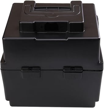 Universal Battery Box Holder for 50cc-125cc PITPRO Off-Road Quad Bike ATV Go Kart Heavy-Duty Storage Case for Motorcycles and ATVs, Marine, Automotive, RV, Boat, Holds 2 Batteries