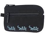 Oxmox Schlüsselmäppchen New Cryptan Keyholder Lizard Print Cyan Black schwarz