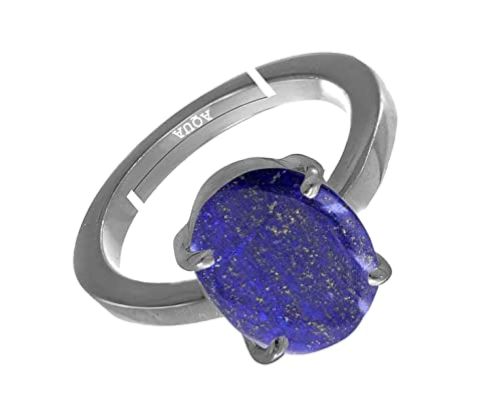 Unisex 10.25 Ratti Lapis Lazuli 925 Sterling Silver Adjustable Ring