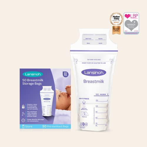 Miniatura 6 de Lansinoh Bolsas De Almacenamiento De Leche Materna De. Guarda Y Conserva La Leche Materna Extraída., Blanco, 50 Uds