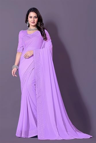 Image of FASHION Women's Trendy Banarasi Kanjivaram Navy Color Art Silk Saree with Blouse Material