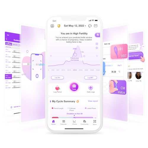 Image of Easy@Home Ovulation Test Strips, 100 Pack Fertility Kit with 100 Urine Cups | FSA Eligible Ovulation Predictor Kit for Women, Use with the Premom App for Daily LH Testing and Cycle Tracking