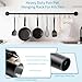 REHOYEE 38 inch Pot Pan Rack Wall Mounted Industrial Pipe Hanging Rail Kitchen Lids Bar Utensils Hanger with 10 S Hooks Black