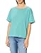 Produktbild edc by ESPRIT Damen 071CC1K306 T-Shirt, 380/AQUA Green, S