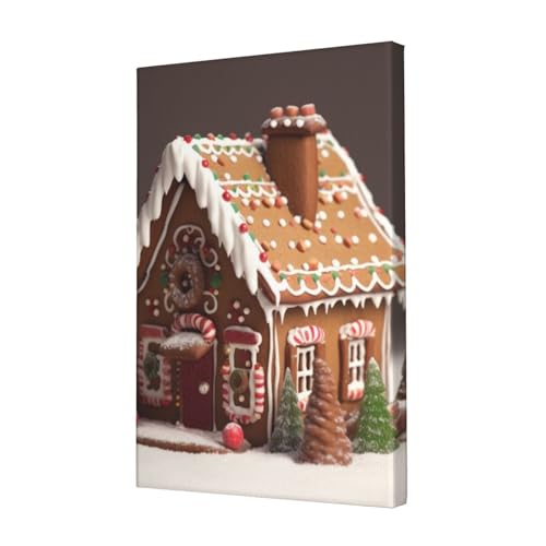 Impression sur toile maison en pain d'épice pour raviver les doux souvenirs d'enfance