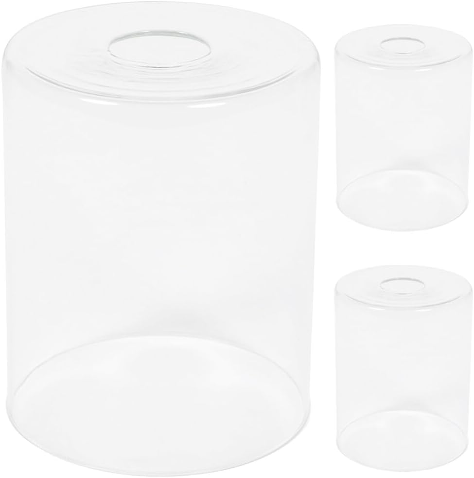 GANAZONO 3pcs Glass Pendant Lamp Shade Replacement Modern Light Fixture Covers for Home Decor Easy Installation Soft Lighting Suitable for Styles