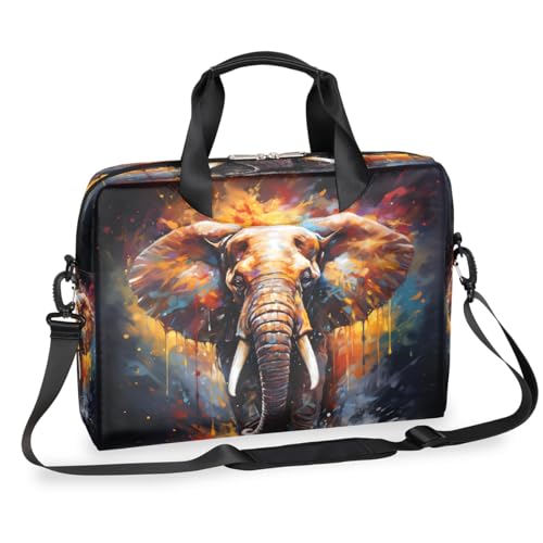 Bolso para laptop 15.6-16 pulgadas con diseño elefante africano miniatura 1