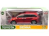 Sienna Minivan Red Metallic 1/24 Diecast Model Car H08111MRD