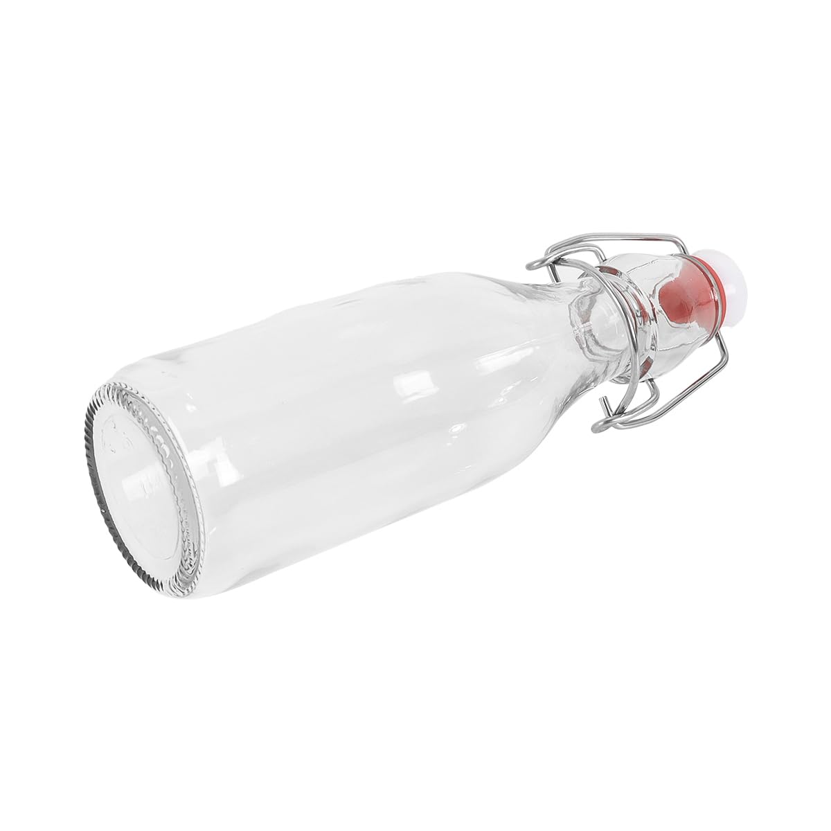 Bottiglie per conserve con tappo a clip Bottiglie in vetro trasparente con tappi ermetici Birra, condimenti, bevande, olio, aceto