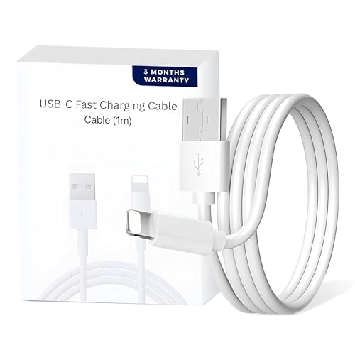 Image of AINE CarPlay USB-A to PD 3.0 Charging Cable compatible with iPhone 14 13 12 11 Pro Max XR XS X SE 8 7 6, Car Charger Compatible | Original Charging Speed
