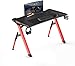 soges 120 * 60 Gaming Desk Computer Desk Computer Gamer PRO Tavoli con luci a LED Ergonomico PC Desk con Grande Mouse Pad,ST-R3-BK-N