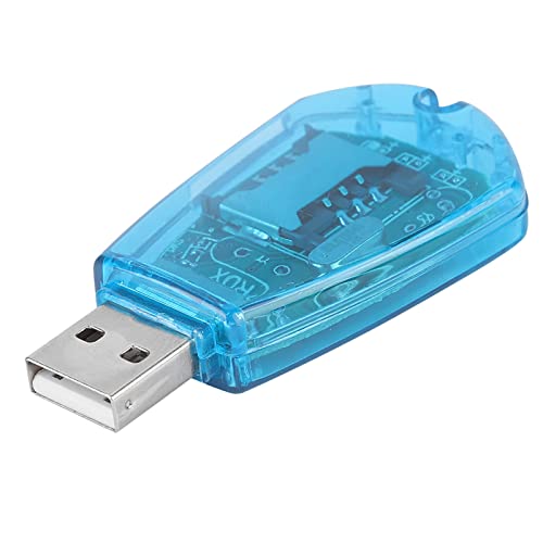 Yunxwd Lecteur de Carte SIM Lecteur de Sauvegarde de Copie USB avec CD pour Ordinateur PC QQ ICQ MSM Cover