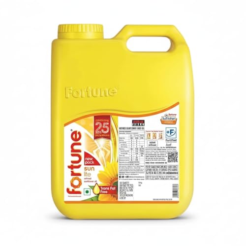 Image of Delight Fortune Sun Lite Refined Sunflower Oil, Trans Fat Free, 15L