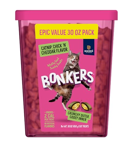 Bonkers Bites Catnip & Chick 'N' Cheddar...