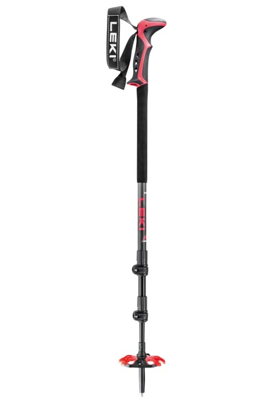 LEKI Carbon 14 3D Ski Stöcke 2021 Black/neon red/White