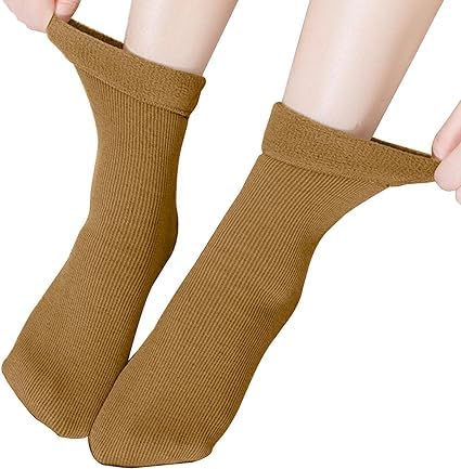 2 Pairs Warm Thermal Socks for Women Men Soft Wool Socks Winter_Free Size-image-34