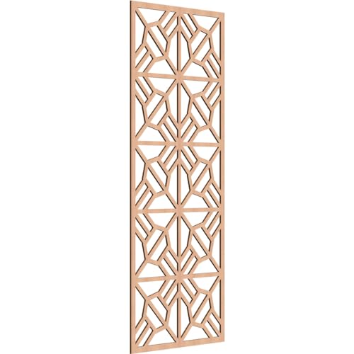 Image of 25 3 /8 inchW x 64 3 /8 inchH x 1 /4 inchT Auburn Decorative Fretwork Wood Wall Panels, Alder