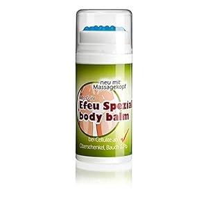 CristinenMoor® Sports Cream Anti Cellulite I Efeu Spezial Pflegecreme 100 ml I mit Massagekopf