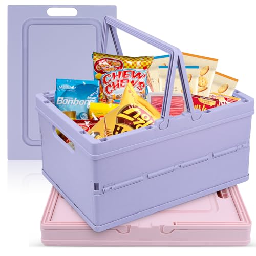 WDZGX Faltbare Aufbewahrungskorb Klappkiste Groß 34 * 24.4 *...