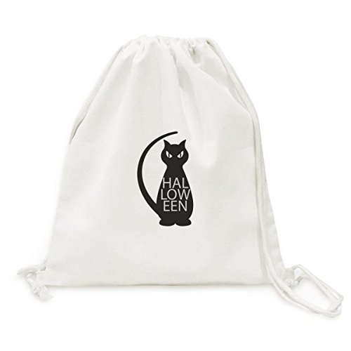 Sac cordon chat noir résolvant le manque de place pour vos affaires de fête