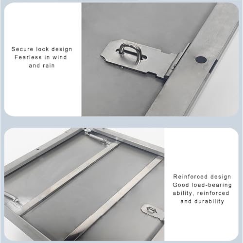Placa de acero inoxidable Sky Window resistente al óxido y totalmente impermeable 8