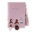 Produktbild Handtasche Fashion Brieftasche Frauen Brieftasche Mädchen Geldwechsel Geldbörse Quaste Geldbeutel weibliche Mappenkartenhalterbeutel Notizblock Geldbeutel (Color : Purple, Size : M)
