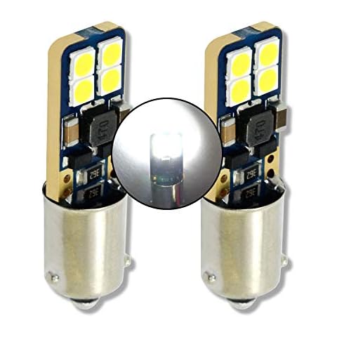 MCK Auto - H6W BAX9s Slim Tiny Flat Small LED Canbus Bulbs Sidelight White Very Bright and Without Errors Compatible with C4 GT - GA1L3 - Transform Your Ride Cover