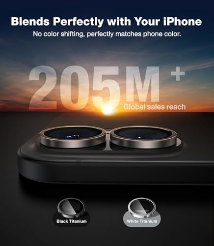 Image of Premium Camera Lens Protector Compatible For iPhone 16 (Black) Camera Lens Protector - 9H Tempered Glass, Military-Grade Anti-Scratch, Case-Friendly, Easy Install Frame