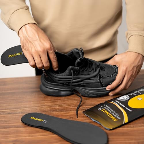 MagnetRX® Magnetic Therapy Shoe Insoles - Gel Comfort Magnetic Shoe Inserts with Magnets - Foot Orthotics Magnetic Insoles for Plantar Fasciitis & Pain Relief (Men’s: US 7-12 / EU 41-46)