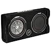 KICKER TRTP102 | Kompaktes Down-Firing Subwoofer-System mit 25 cm (10′) Subwoofer und Passiv-Reflex-Radiator…