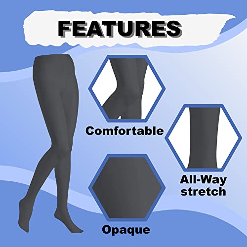 Image of Butterfly EMEM Apparel Women's Plus Size Queen Opaque Footed Tights