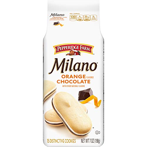 Pepperidge Farm Galletas Milano de naranja, 7 onzas (paquete de 4)