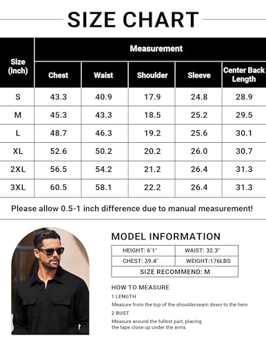 Chemise décontractée à manches longues homme COOFANDY casual chic avec poche avant - 6