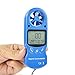 Ehdis® Anemómetro digital 3 en 1 portátil LCD Velocidad del viento Temperatura...