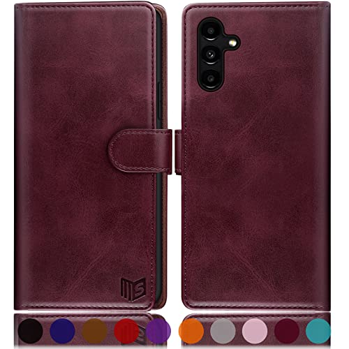 Coque Samsung Galaxy A54 5G Anti-Rayures Etui Portefeuille RFID Protège-Cartes