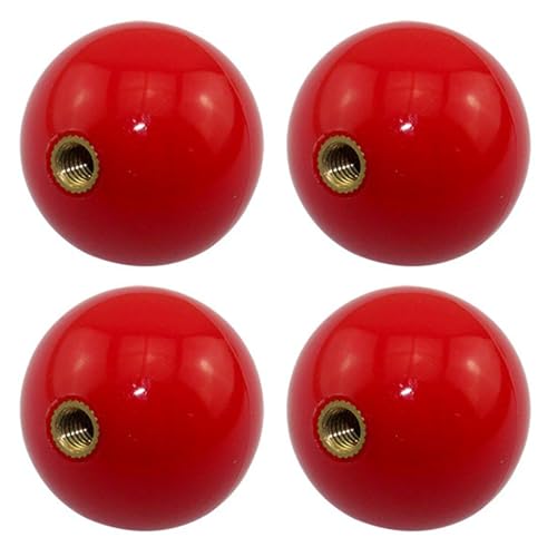 Takelablaze Joystick Ball Top Handle Rocker Round Head Threaded Ball Knob M6 Female Threaded Machine Handle 1-3/8