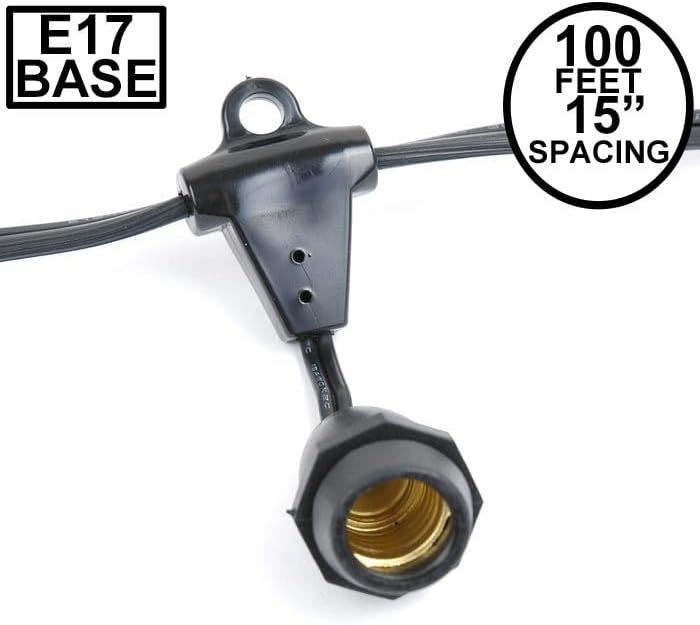 Miniatura 2 de Novelty Lights C9E17 - Tira de luces con forma de globo para exteriores  Juego de luces de pérgola para fiestas de patio al aire libre  Resistente